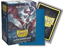 Dragon Shield Sleeves: Standard Matte Dual Cobalt & Silver